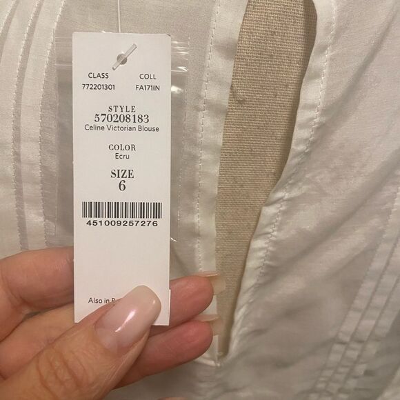 White House Black Market Celine Victorian blouse, size 6 - Picture 11 of 12